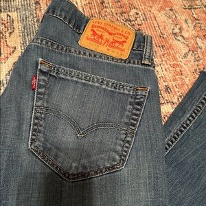 CLEAR OUT Levi's Classic 527 ragged hem for ankle length 25” inseam Indigo Jeans